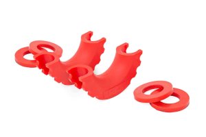 D-Ring Isolator Kit - Rough Country - Red
